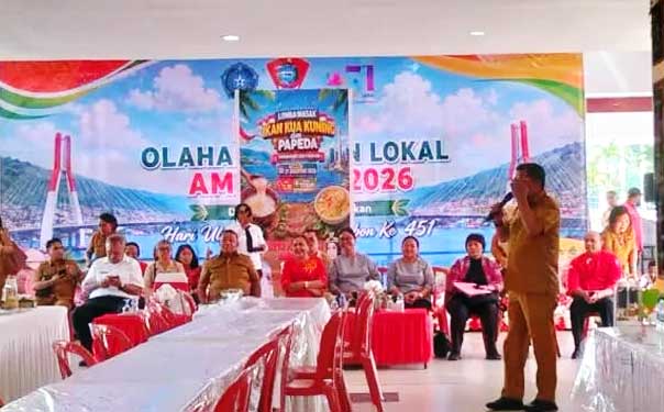 Songsong HUT ke 451, Pemkot Ambon Gelar Lomba Masak Kuah Kuning-Papeda 1 Walkot BW Lomba Masak Kuah Kunig Papeda