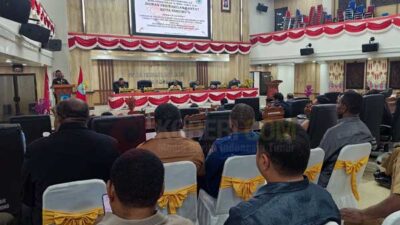 Walkot SL Pandangan Fraksi DPRK Sorong RAPDB P 2026