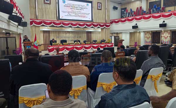 Walkot SL Pandangan Fraksi DPRK Sorong RAPDB P 2026