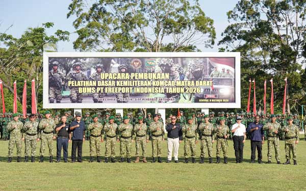 Latsarmil Komcad 2026: Rindam Cenderawasih Mulai Tempa 196 Karyawan PTFI 11 196 Karyawan PTFI Latsarmil Komcad 2026