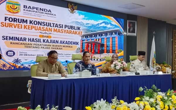 Bapenda Mimika Libatkan Publik Bahas Aturan Keberatan hingga Sanksi Pajak