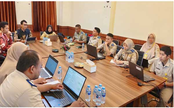 Kanwil BPN Papua Barat-Biro Humas Gelar Monev Pengelolaan Aduan di Kantah Kota Sorong