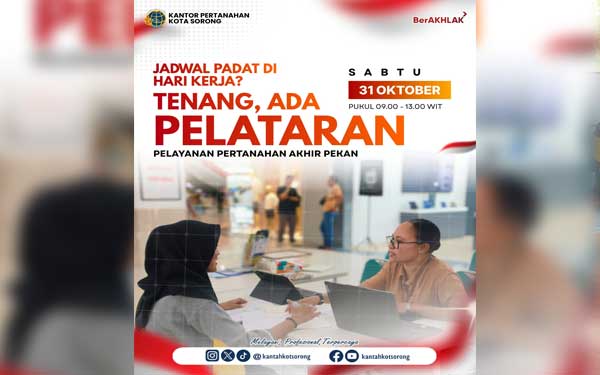 Kantah Kota Sorong PELATARAN 31 Okt 2026