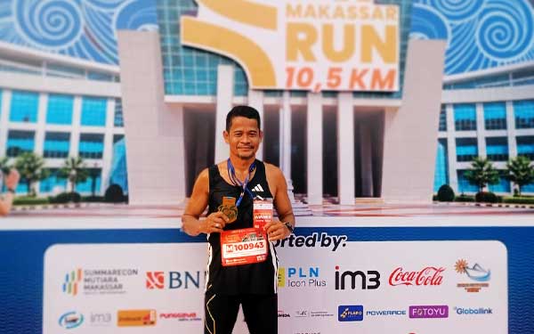 Opa Udhin Juara 2 PIP Makassar Run 2026