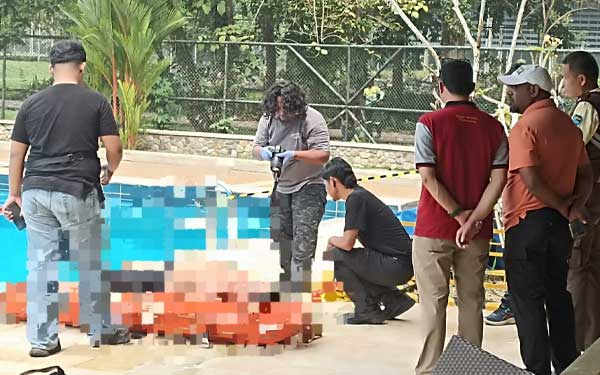 Pastor Ditemukan Tewas di Kolam Renang Kuala Kencana