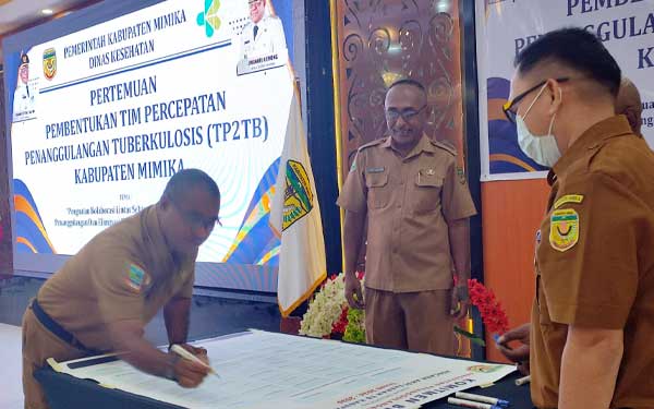 Percepat Penanggulangan TB, Pemkab Mimika Perkuat Kolaborasi Lintas Sektor