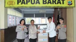 Polda Papua Barat Terima 5.000 Masker dari Pupuk Kaltim untuk Penanganan Karhutla