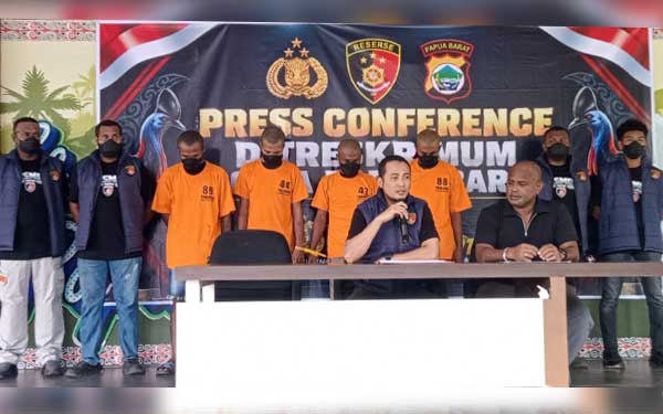 Polda PB Kembali Ungkap Kasus Curanmor, 5 Terduga Maling Motor Jadi Tersangka