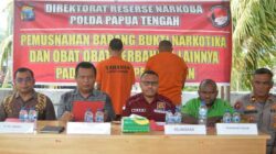 Ungkap Jaringan Nabire, Polda Papua Tengah Musnahkan 4.7 Gram Sabu