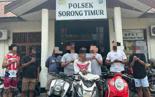 Operasi Pekat II Dofior:  Polsek Sorong Timur Amankan Pelaku Curanmor