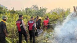 Gerak Cepat Dit Samapta Polda PBD Atasi Karhutla di Klalin Aimas