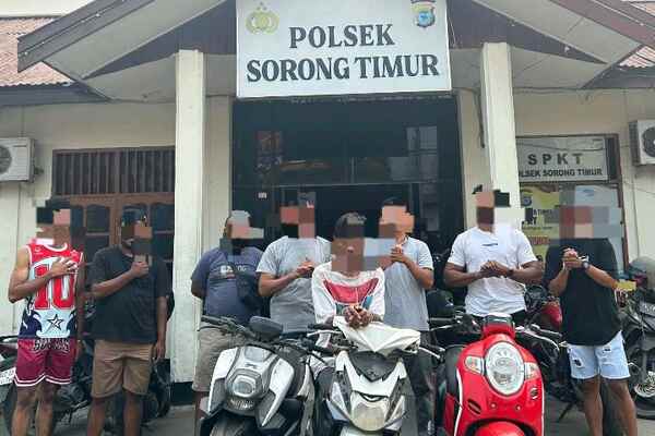 Operasi Pekat II Dofior:  Polsek Sorong Timur Amankan Pelaku Curanmor